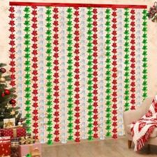 2 Pack Christmas Foil Fringe Curtains Party Backdrop 3.3 X 6.6 ft...