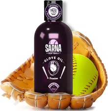 Sarna Softball Glove Oil - 8 Oz – Damage-Free Conditioning Solution for Breaking