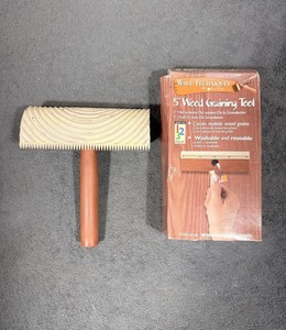 The Woolie Wall Techniques 5” Wood Graining Tool Rocker Comb Reusable Stain