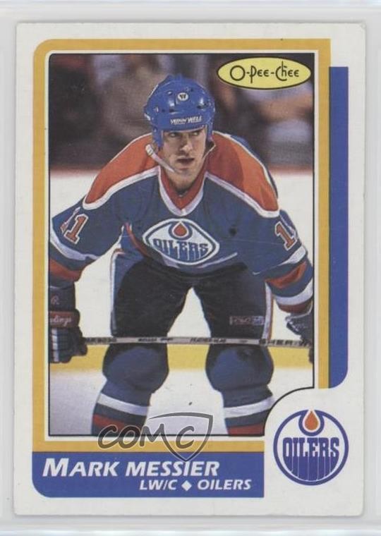 1986-87 O-Pee-Chee Mark Messier #186 HOF 09wp
