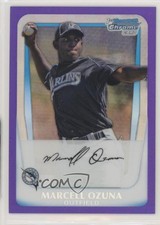 2011 Bowman Chrome Prospects Purple Refractor 121/700 Marcell Ozuna #BCP36 7xr