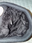 Levis Winter Hat Beanie Plaid Navy Cuffed Sherpa Lined Leather Logo Patch OS — photo 4