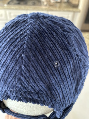 Gorra de béisbol vintage de pana azul marino sin miedo hecha en Estados Unidos. 3187. Hallazgo raro. - Imagen 4 de 6