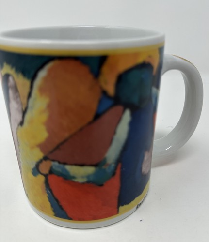 Vintage Cafe Arts B Wild Ceramic Mug KANDINSKY 3.5”x 4” Abstract - Picture 3 of 9