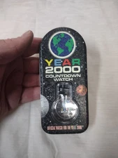 ORIGINAL VINTAGE BRAND NEW Official YEAR 2000 Countdown Watch Tin Sun Time