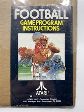 Atari Football Game Program Instructions Pamphlet 1979 vintage