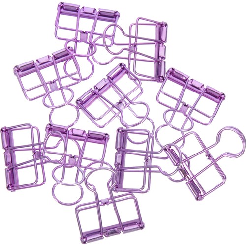 10 Pcs Metal Folder Work School Supplies Binder Clips Paper Clamps - Picture 8 of 12