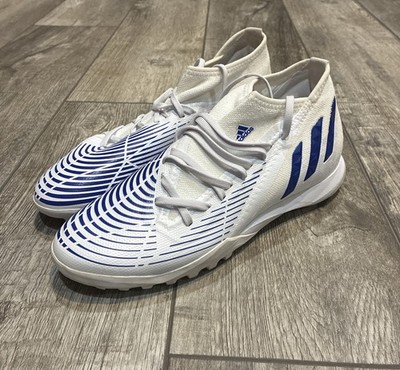Adidas Predator Edge 3 TF Soccer Shoes White Navy Size Mens 8 / Womens 9