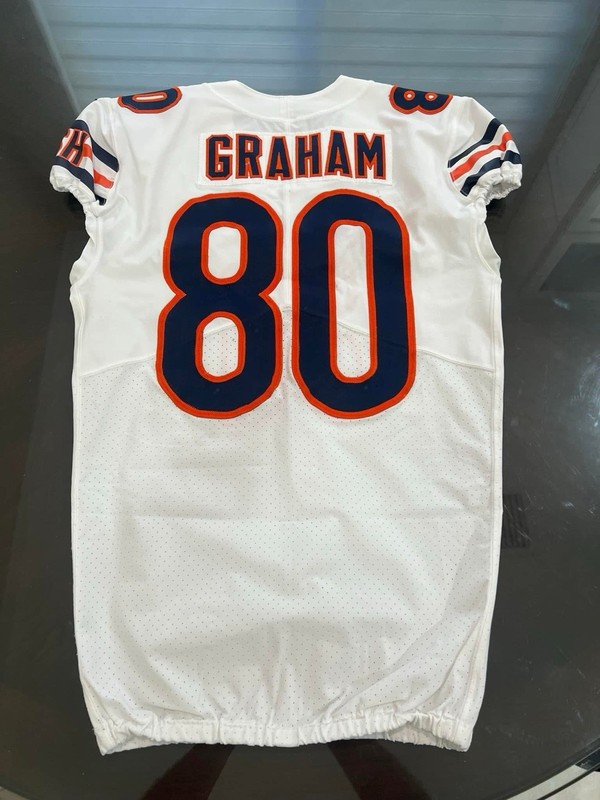 Jimmy Graham 2020 Chicago Bears Game Used Worn Jersey PhotoMatch RARE Multigame