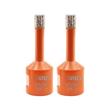 2pcs 8mm Diamond Drilling Bit Tile Granite Ceramic Cutter Hole Saw Angle Grinder