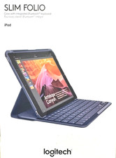 Logitech Slim Folio Keyboard Folio for Apple iPad 5th Generation - Blue - RETAIL