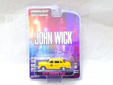 (SQ826) Unopened GREENLIGHT 1974 CHECKER TAXI JOHN WICK John Wick Green Light