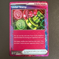 Unfair Stamp 165/167 Twilight Masquerade ACE SPEC Trainer Holo Pokemon TCG NM/M