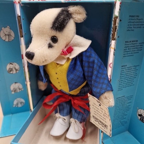 9" Boxed Merrythought Mohair Bill The Badger, Rupert & Friends Ltd Edition #640 - Picture 2 of 8