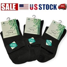 Comfort Premium Bamboo, Perfect Fit, Crew Socks, Soft, Non-Binding Top, 3 Pairs