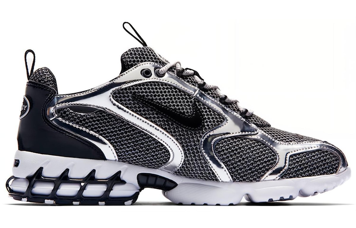 Size 11 - Stussy x Nike Air Zoom Spiridon Caged 2 Pure Platinum