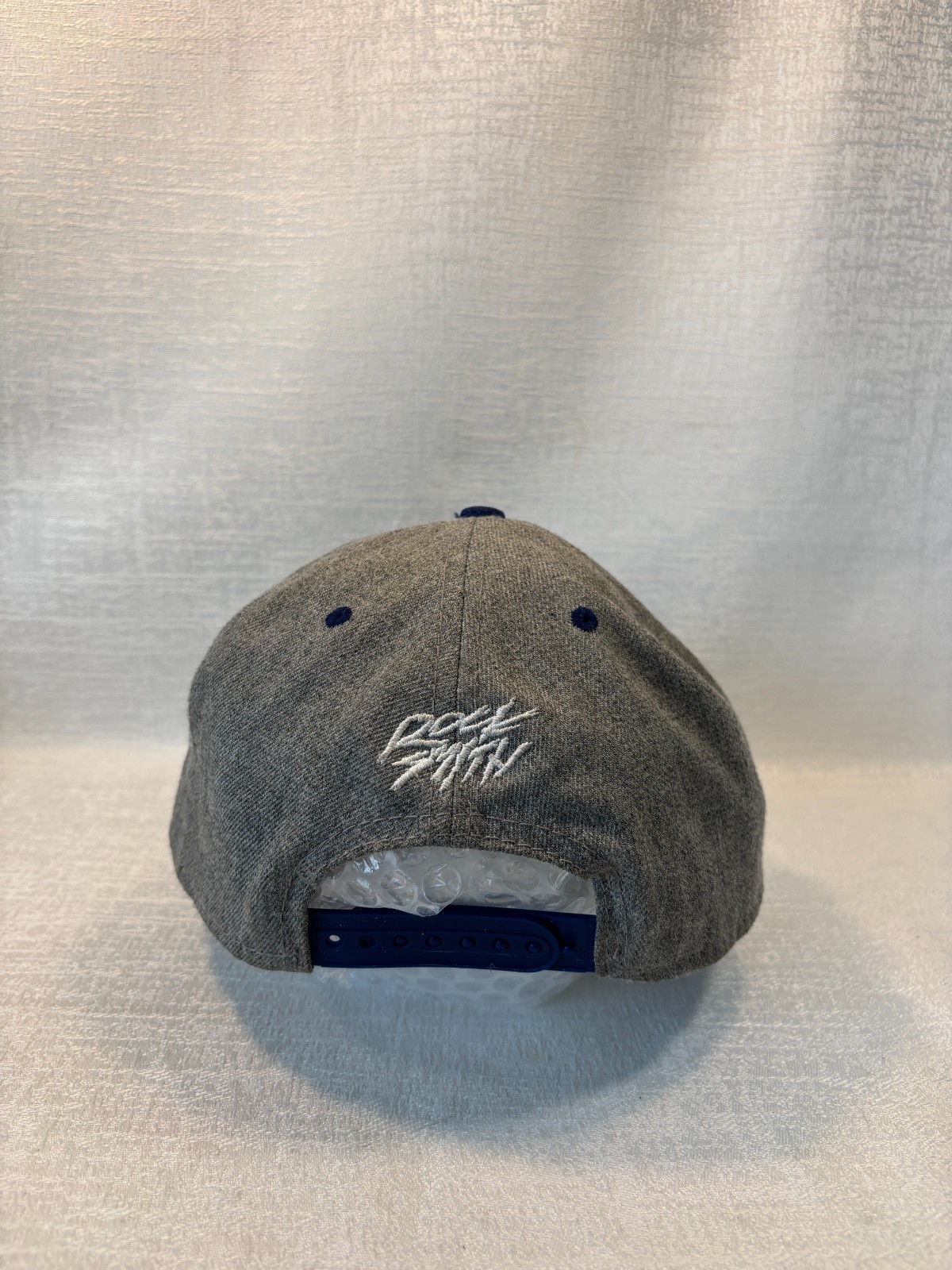 Rocksmith Snapback Hat Gray Blue Embroidered Logo… - image 4