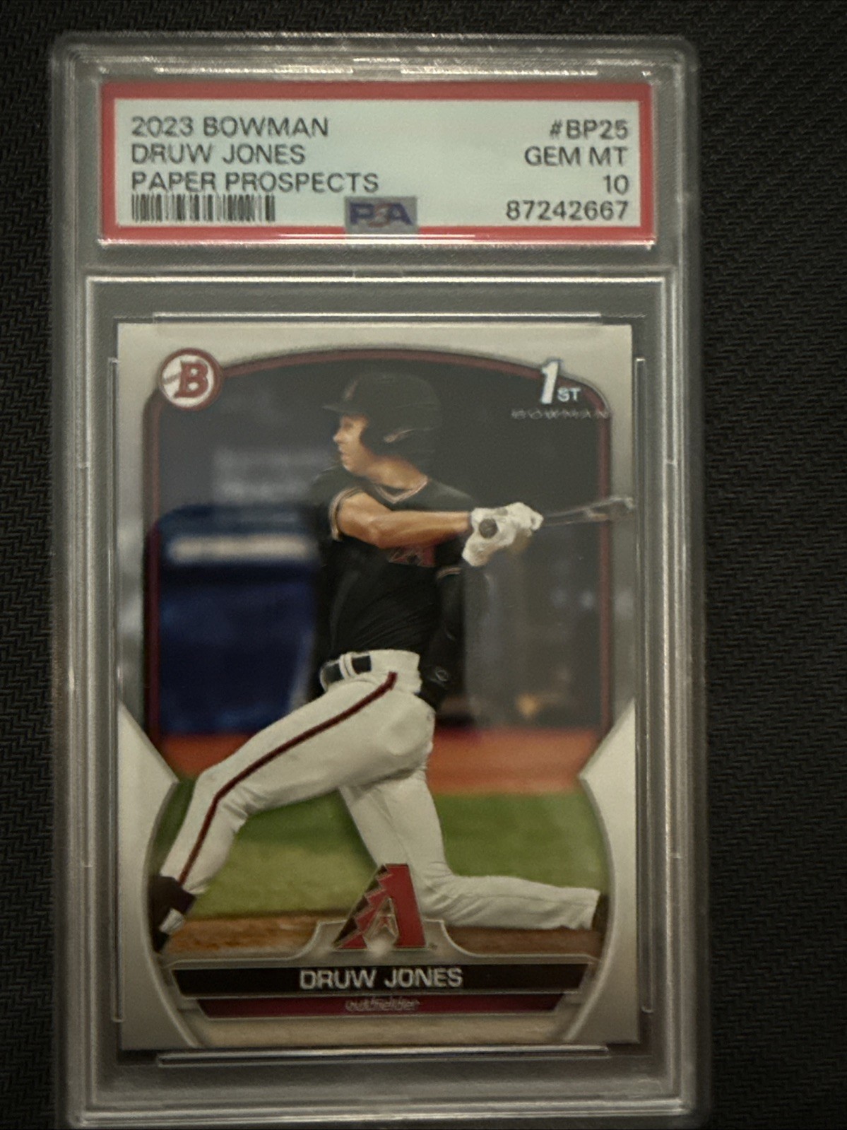 2023 Bowman Paper Prospects 1st Druw Jones Diamondbacks RC PSA 10 #BP25