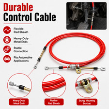 5ft Automatic Transmission Shifter Cable Fits Most Bm Race Shifters Af72-1002 5ft Automatic Transmission Shifter Cable Fits Most Bm Race Shifters Af72-1002