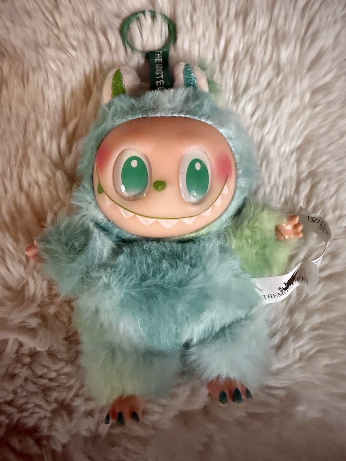 Labubu Serenity Green Plush Keychain Unofficial Pop Mart Inspired