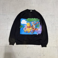 Vtg Disney Winnie The Pooh Tiger Crewneck Sweatshirt XXL Women s Navy Plus Size