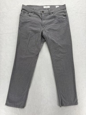 Brax Cooper Fancy Pants Mens 36x30 Gray Regular Fit Five Pocket Casual Chino