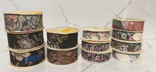 Lot of Assorted Craft Ribbon 12 Spools 4 Yards each - 1 3/8" and 7/8" NEW