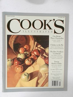 Cook's Illustrated October 1995 Number Sixteen Magazine Apples Recipes Food