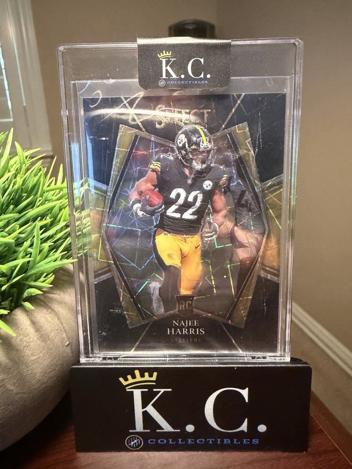 NAJEE HARRIS 2021 SELECT PREMIER LEVEL ROOKIE BLACK LAZER RC 1/1 Q0004