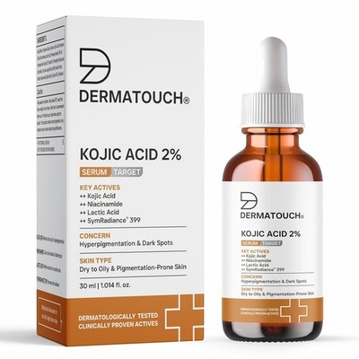 DERMATOUCH Kojic Acid Serum2% Best For Hyperpigmentation & Uneven Skin Tone 30ml