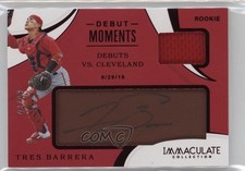 2020 Panini Immaculate Dark Brown Leather 43/49 Tres Barrera #DM-TB Auto 7xr