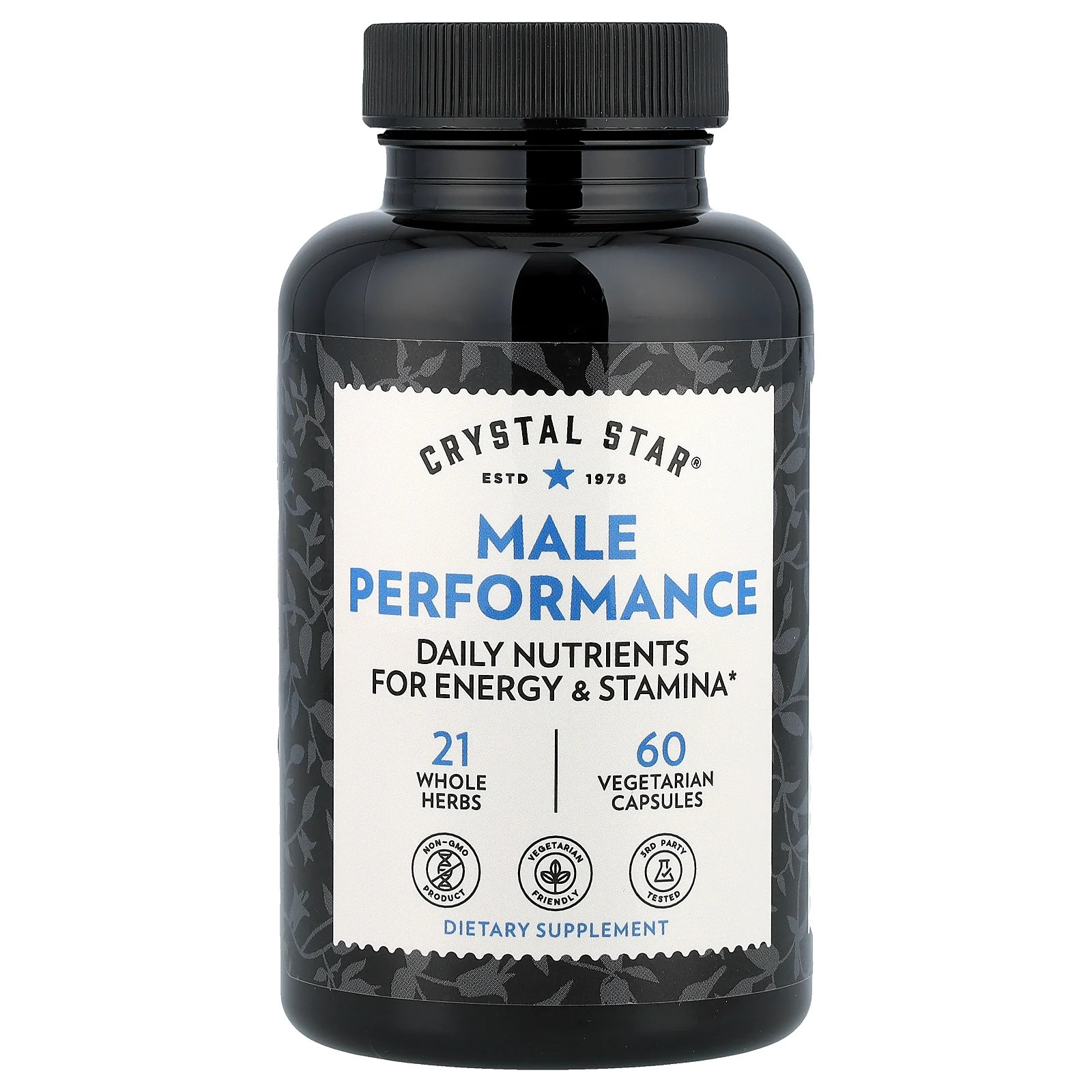 Crystal Star Male Performance 60 вегетарианских капсул Гарантированное качество GMP сертифицированный NSF 4390₽