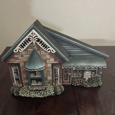 Gail Duke Dresden Village Collection 3D Colony House Wood Shelf Sitter