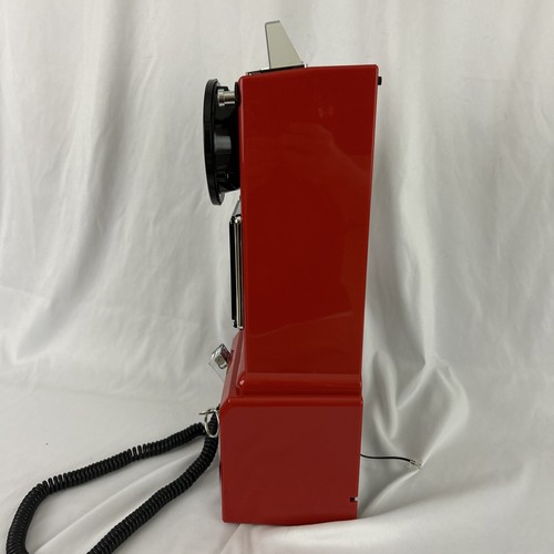 Retro Crosley Red Payphone Wall Mounted Telephone TESTED WORKS - Photo 10/17
