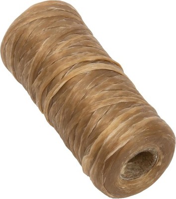 The Beadsmith Artificial Sinew Waxed Thread   Flat Polyester Craft String, Natur