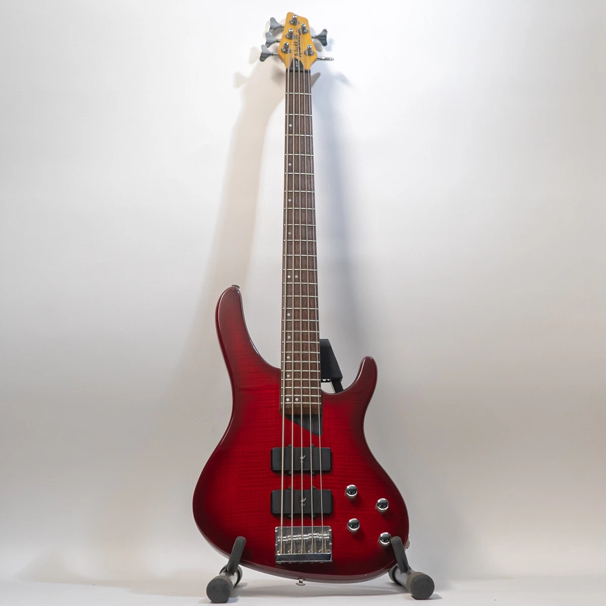 Washburn Bantam XB 500 Electric Bass 5 String with Gigbag Red