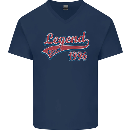 Legend Desde 29th Cumpleaños 1996 Hombre Cuello En V Algodón Camiseta - Imagen 12 de 35