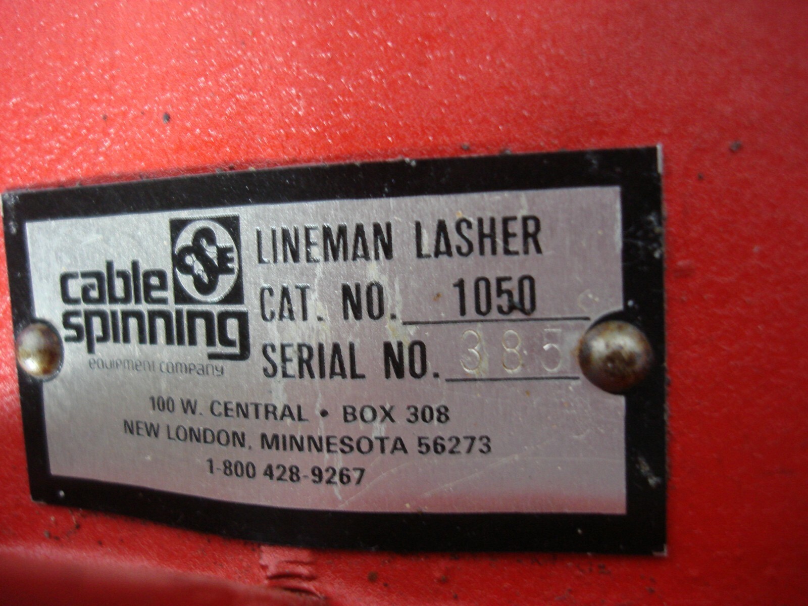 Cable Spinning Equipment Lineman Lasher 1050 385 eBay