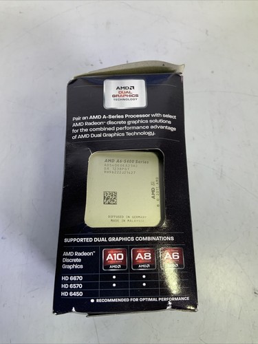 Genuine AMD A6-5400K 3.6GHz 1MB L2 Cache CPU Processor - NG D1B - Picture 2 of 4