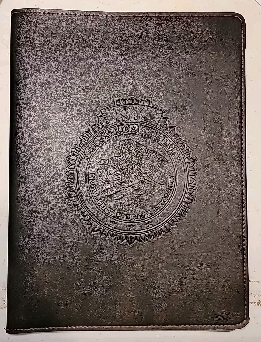Vtg. FBI Pleather? Portfolio Folder, Retraining Session 1986