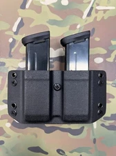 Black Kydex Dual Magazine Carrier for Sig Sauer P365 X Macro