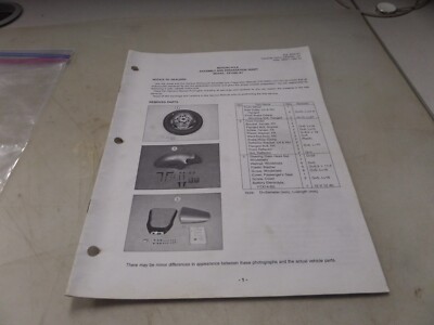 Kawasaki Assembly And Preparation Sheet ZX1200-A1 99931-1364-52 | eBay