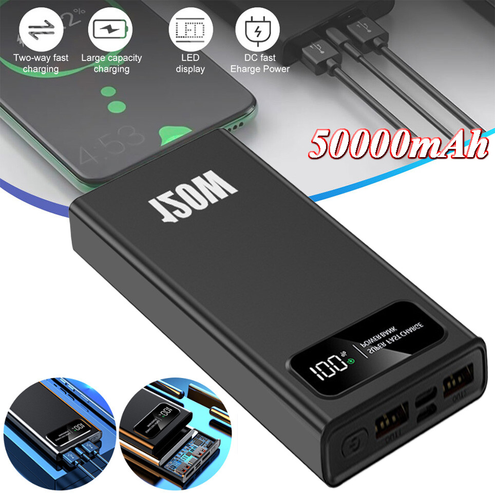 Power Bank 50000mAh 120W USB C Fast Charging Portable Charger for Camping Travel-image