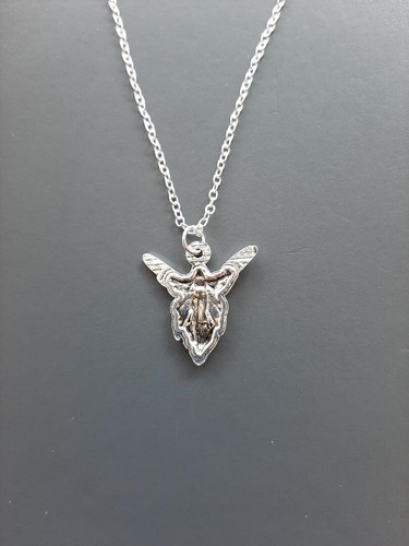 18" Sterling Silver Plated Necklace Small Goddess Fairy Angel Pendant Charm F1 - Picture 3 of 4