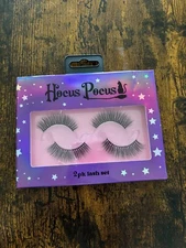 Hocus Pocus 2 Pair Reusable False Eyelash Lash Set Brand New