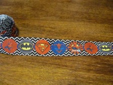 Superman, Batman, Spiderman Style 1 inch Grosgrain Ribbon
