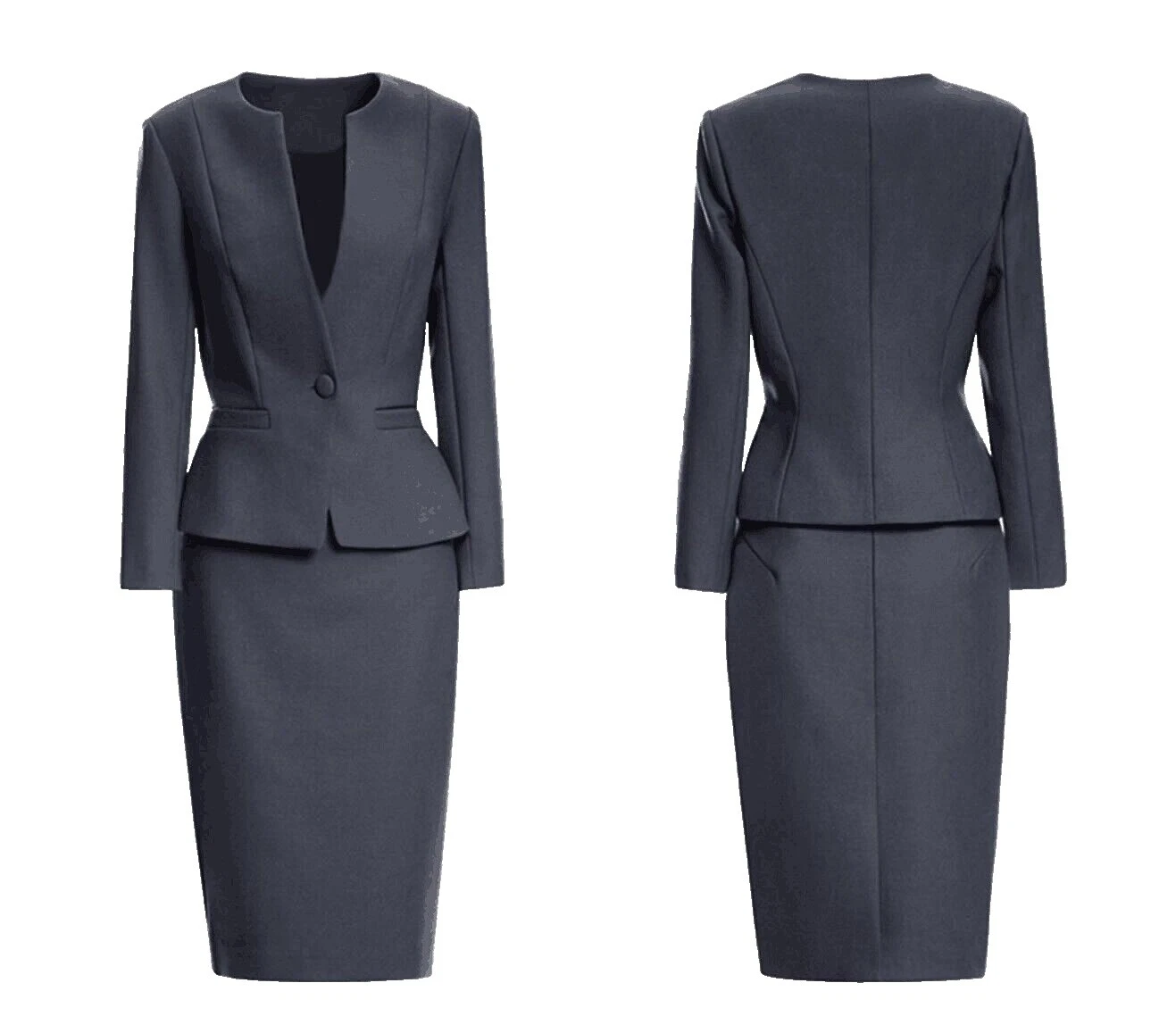 Trajes de falda de poliéster Handmade trajes & Suit Separates para Mujeres