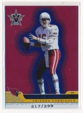 2001 Pacific Vanguard Blue Football /299 Jake Plummer #3 Arizona Cardinals NFL