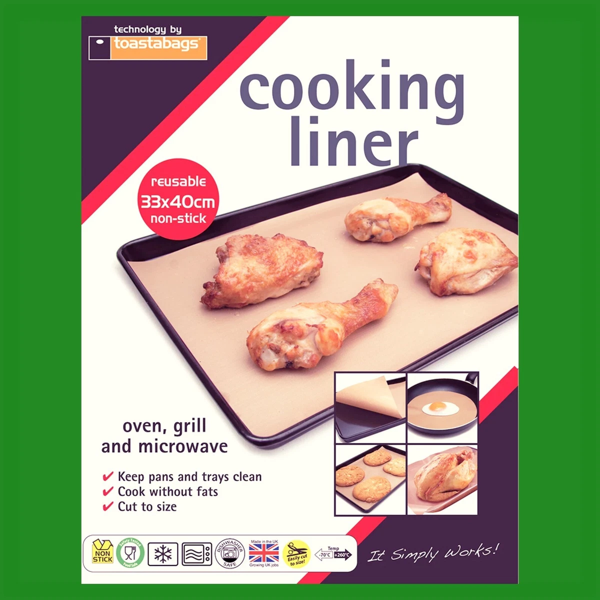 Non stick cooking clearance liner