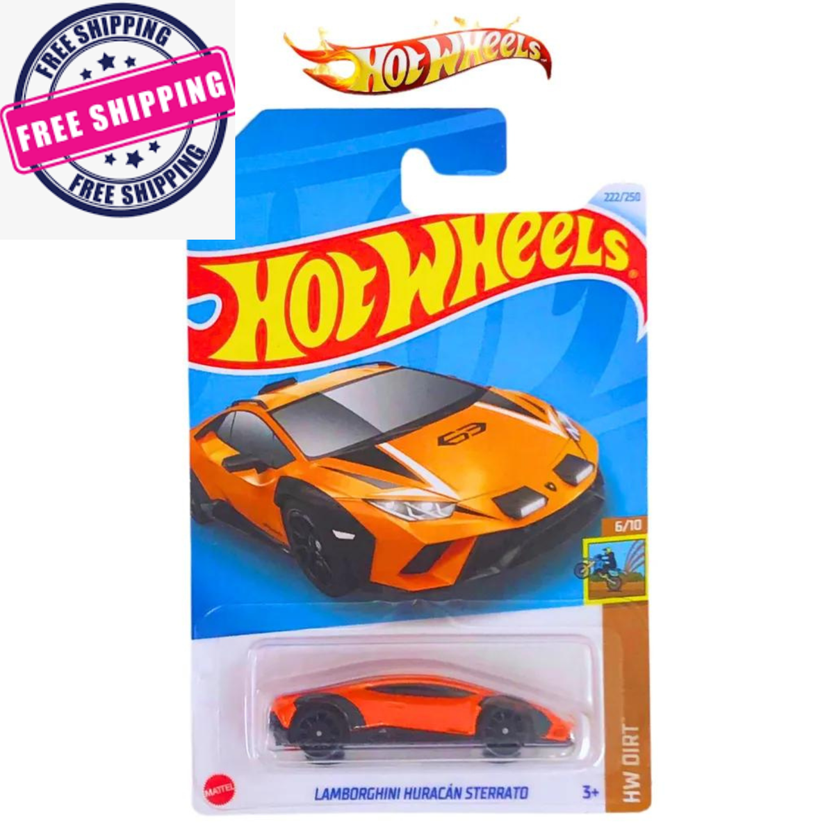 Hot Wheels Lamborghini Huracan Sterrato Orange #222 Mainline 2024
